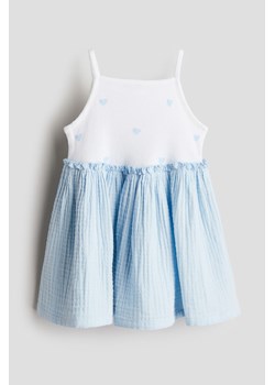 H & M - Bawełniana sukienka bez rękawów - Niebieski ze sklepu H&M w kategorii Sukienki dziewczęce - zdjęcie 173372353