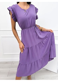 Fioletowa Sukienka Oversize ze sklepu ModnaKiecka.pl w kategorii Sukienki - zdjęcie 173375152