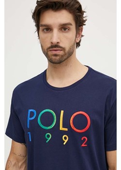 Polo Ralph Lauren t-shirt bawełniany męski kolor granatowy z aplikacją 710934742 ze sklepu ANSWEAR.com w kategorii T-shirty męskie - zdjęcie 173375734
