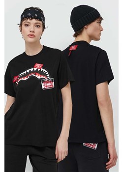 Sprayground t-shirt bawełniany kolor czarny z nadrukiem ze sklepu ANSWEAR.com w kategorii T-shirty męskie - zdjęcie 173375792