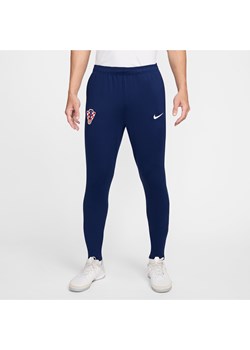 Męskie spodnie piłkarskie Nike Dri-FIT Chorwacja Strike - Niebieski ze sklepu Nike poland w kategorii Spodnie męskie - zdjęcie 173376902
