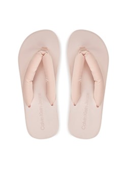 Japonki Calvin Klein Jeans Beach Wedge Sandal Padded Ny YW0YW01397 Różowy ze sklepu eobuwie.pl w kategorii Klapki damskie - zdjęcie 173376961