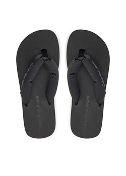 Japonki Calvin Klein Jeans Beach Sandal Flatform Padded Ny YW0YW01400 Czarny ze sklepu eobuwie.pl w kategorii Klapki damskie - zdjęcie 173377023
