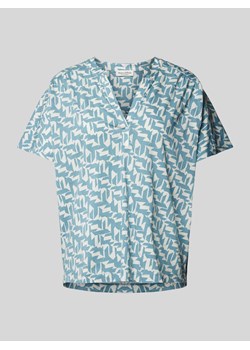 T-shirt z kołnierzem z lamówką ze sklepu Peek&Cloppenburg  w kategorii Bluzki damskie - zdjęcie 173377210
