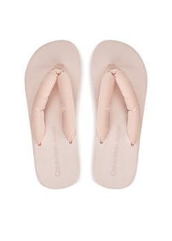 Calvin Klein Jeans Japonki Beach Wedge Sandal Padded Ny YW0YW01397 Różowy ze sklepu MODIVO w kategorii Klapki damskie - zdjęcie 173377911