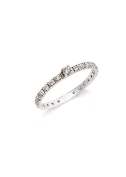 pierścionek z brylantami białe złoto ze sklepu ANIA KRUK w kategorii Pierścionki - zdjęcie 173377994