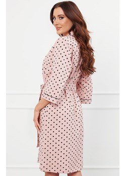 Szlafrok damski z rękawem 3/4 Bonilla, Kolor różowy-wzór, Rozmiar S, Italian Fashion ze sklepu Primodo w kategorii Szlafroki damskie - zdjęcie 173378030