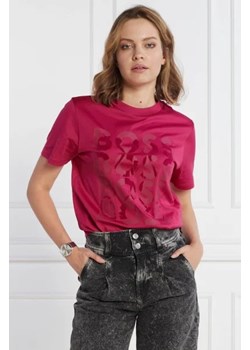 BOSS BLACK T-shirt Ehanni | Slim Fit ze sklepu Gomez Fashion Store w kategorii Bluzki damskie - zdjęcie 173378601