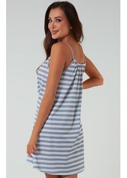Damska koszula nocna na wąskich ramiączkach Bari, Kolor biało-szary, Rozmiar S, Italian Fashion ze sklepu Intymna w kategorii Koszule nocne - zdjęcie 173378694