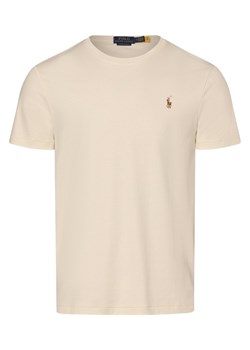 Polo Ralph Lauren T-shirt - niestandardowy krój slim fit Mężczyźni Bawełna écru jednolity ze sklepu vangraaf w kategorii T-shirty męskie - zdjęcie 173379644