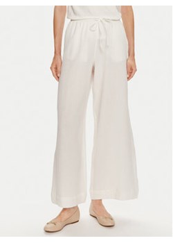 Gina Tricot Spodnie materiałowe 22655 Biały Wide Leg ze sklepu MODIVO w kategorii Spodnie damskie - zdjęcie 173380030