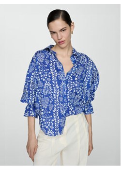 Mango Koszula Tropez 67008649 Niebieski Relaxed Fit ze sklepu MODIVO w kategorii Koszule damskie - zdjęcie 173380181