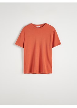 Reserved - T-shirt regular fit - karminowy ze sklepu Reserved w kategorii T-shirty męskie - zdjęcie 173380903