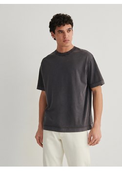 Reserved - T-shirt boxy - ciemnoszary ze sklepu Reserved w kategorii T-shirty męskie - zdjęcie 173381252