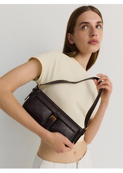 Reserved - Mini torebka na ramię - brązowy ze sklepu Reserved w kategorii Torebki damskie - zdjęcie 173381411