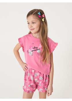 Sinsay - Komplet: koszulka i szorty - różowy ze sklepu Sinsay w kategorii Piżamy dziecięce - zdjęcie 173381994