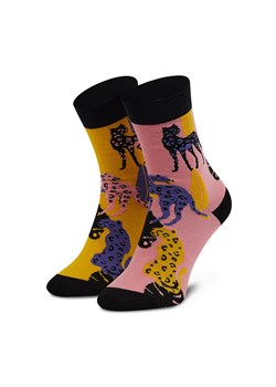 Skarpety wysokie unisex Cup of Sox Wild Socks Żółty ze sklepu eobuwie.pl w kategorii Skarpetki męskie - zdjęcie 173382513