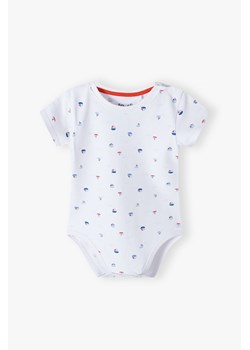 Białe body niemowlęce z nadrukiem ze sklepu 5.10.15 w kategorii Body niemowlęce - zdjęcie 173382661