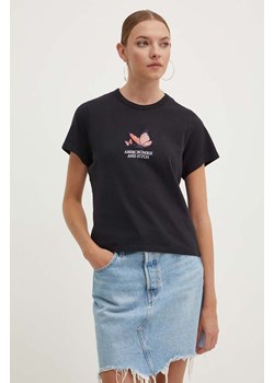 Abercrombie &amp; Fitch t-shirt bawełniany damski kolor czarny ze sklepu ANSWEAR.com w kategorii Bluzki damskie - zdjęcie 173386593