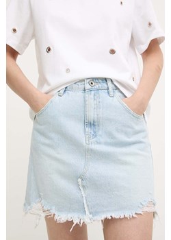 Answear Lab spódnica jeansowa kolor niebieski mini ołówkowa ze sklepu ANSWEAR.com w kategorii Spódnice - zdjęcie 173386653