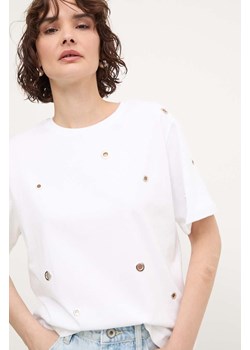 Answear Lab t-shirt bawełniany damski kolor biały ze sklepu ANSWEAR.com w kategorii Bluzki damskie - zdjęcie 173386661