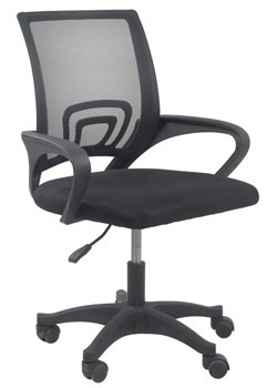 Czarne krzesło obrotowe dla ucznia - Morgan ze sklepu Edinos.pl w kategorii Krzesła biurowe - zdjęcie 173386773