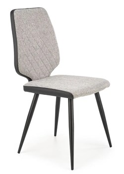 Szare nowoczesne tapicerowane krzesło - Tigro ze sklepu Edinos.pl w kategorii Krzesła - zdjęcie 173386824
