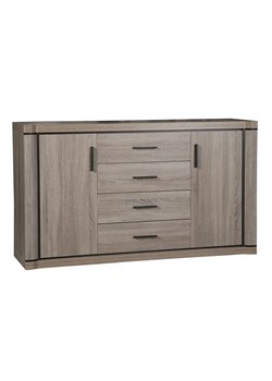 Komoda do salonu dąb truflowy - Rectano 3X ze sklepu Edinos.pl w kategorii Komody - zdjęcie 173386901