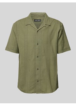 Koszula casualowa o kroju regular fit z kołnierzem z połami ze sklepu Peek&Cloppenburg  w kategorii Koszule męskie - zdjęcie 173388303