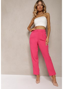 Ciemnoróżowe Spodnie Regular Namamn ze sklepu Renee odzież w kategorii Spodnie damskie - zdjęcie 173390254