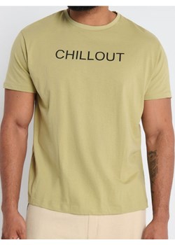 Sinsay - Koszulka z nadrukiem - zielony ze sklepu Sinsay w kategorii T-shirty męskie - zdjęcie 173391114