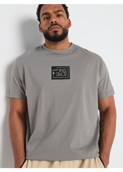 Sinsay - Koszulka z nadrukiem - szary ze sklepu Sinsay w kategorii T-shirty męskie - zdjęcie 173391123
