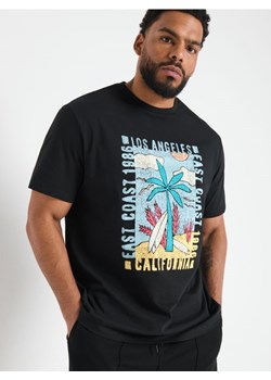 Sinsay - Koszulka z nadrukiem - czarny ze sklepu Sinsay w kategorii T-shirty męskie - zdjęcie 173391141