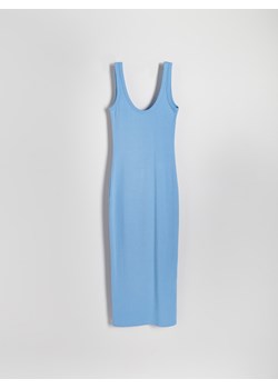 Reserved - Sukienka midi - niebieski ze sklepu Reserved w kategorii Sukienki - zdjęcie 173393713