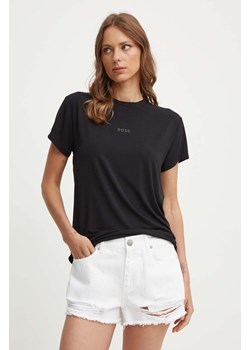 BOSS t-shirt damski kolor czarny 50525711 ze sklepu ANSWEAR.com w kategorii Bluzki damskie - zdjęcie 173395712