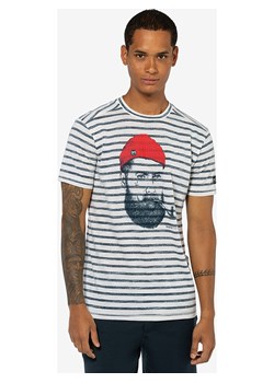 super.natural Koszulka &quot;Sailor Stripe&quot; w kolorze biało-granatowym ze sklepu Limango Polska w kategorii T-shirty męskie - zdjęcie 173396314