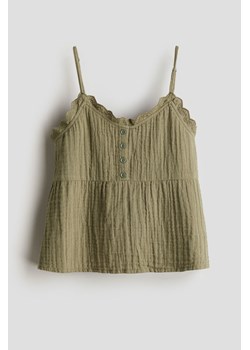 H & M - Top na ramiączkach - Zielony ze sklepu H&M w kategorii Bluzki dziewczęce - zdjęcie 173396352