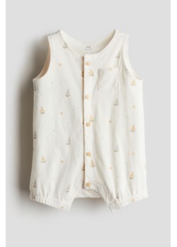 H & M - Wzorzysty kombinezon - Biały ze sklepu H&M w kategorii Odzież dla niemowląt - zdjęcie 173396433