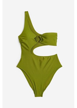 H & M - Kostium kąpielowy z wycięciem High-leg - Zielony ze sklepu H&M w kategorii Stroje kąpielowe - zdjęcie 173396450