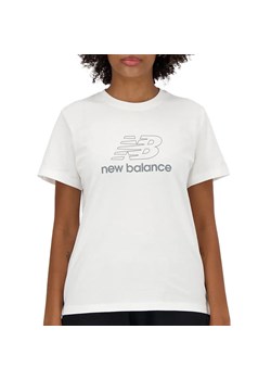 Koszulka New Balance WT41816WT - biała ze sklepu streetstyle24.pl w kategorii Bluzki damskie - zdjęcie 173397732