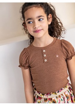 Like Flo Koszulka w kolorze brązowym ze sklepu Limango Polska w kategorii Bluzki dziewczęce - zdjęcie 173398524