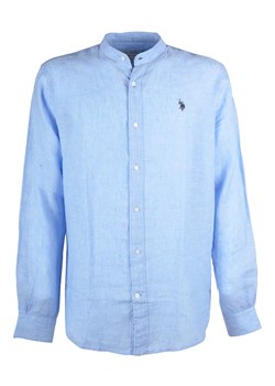 U.S. Polo Assn. Lniana koszula - Regular fit - w kolorze błękitnym ze sklepu Limango Polska w kategorii Koszule męskie - zdjęcie 173398554