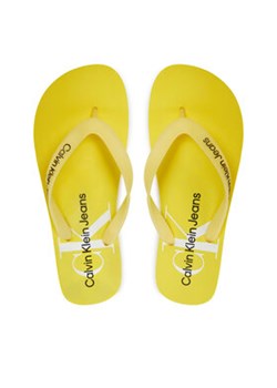 Calvin Klein Jeans Japonki Beach Sandal Monogram Tpu YM0YM00838 Żółty ze sklepu MODIVO w kategorii Klapki męskie - zdjęcie 173398722