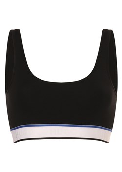 HUGO BLUE Biustonosz damski - Bralette Blue Kobiety Bawełna czarny jednolity ze sklepu vangraaf w kategorii Biustonosze - zdjęcie 173399250