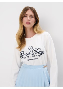 Mohito - Bluza z napisami - biały ze sklepu Mohito w kategorii Bluzy damskie - zdjęcie 173400220