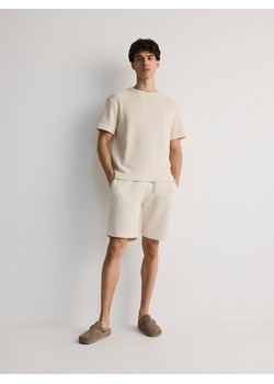 Reserved - T-shirt comfort fit - beżowy ze sklepu Reserved w kategorii T-shirty męskie - zdjęcie 173401332