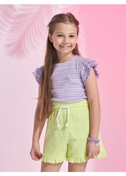 Sinsay - Koszulka z ozdobnymi rękawkami - fioletowy ze sklepu Sinsay w kategorii Bluzki dziewczęce - zdjęcie 173403421