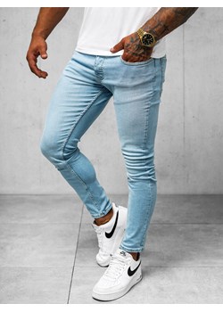 Spodnie jeansowe męskie niebieskie OZONEE O/426SP ze sklepu ozonee.pl w kategorii Jeansy męskie - zdjęcie 173404424