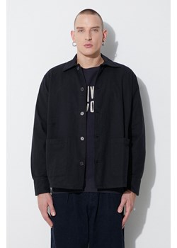 Universal Works koszula bawełniana TRAVAIL OVERSHIRT męska kolor czarny relaxed z kołnierzykiem klasycznym 29905 ze sklepu PRM w kategorii Koszule męskie - zdjęcie 173408132