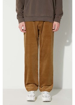 Gramicci spodnie sztruksowe Corduroy Gramicci Pant kolor brązowy proste G2FM.P003 ze sklepu PRM w kategorii Spodnie męskie - zdjęcie 173408360